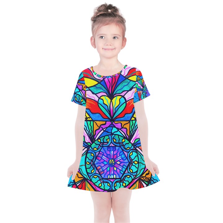 Heart Chakra Anahata - Kids  Simple Cotton Dress