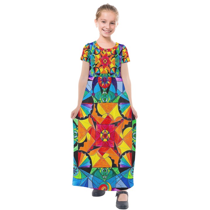 The Way - Kids  Short Sleeve Maxi Dress