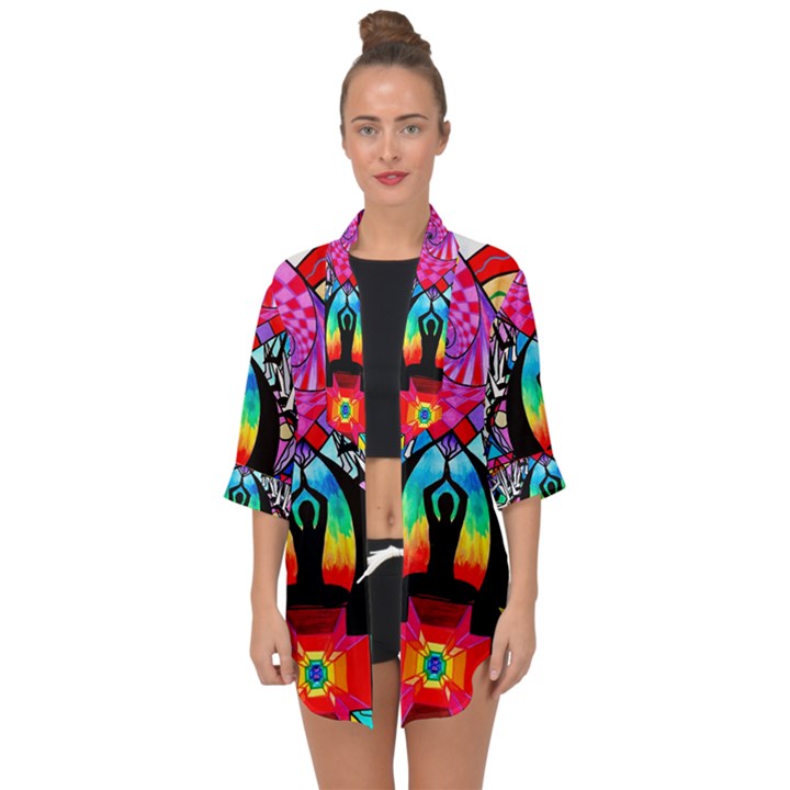 Meditation - Open Front Chiffon Kimono