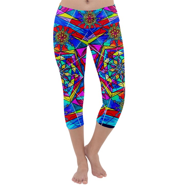 Gratitude - Capri Yoga Leggings