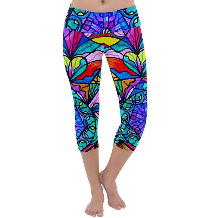 Heart Chakra - Anahata - Capri Yoga Leggings