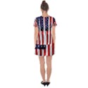 American Usa Flag Vertical Drop Hem Mini Chiffon Dress View2