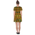 Tropical Pineapple Drop Hem Mini Chiffon Dress View2