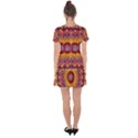 Fractal Kaleidoscope Mandala Drop Hem Mini Chiffon Dress View2