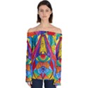 Arcturian Insight Grid - Off Shoulder Long Sleeve Top View1