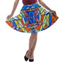 Happiness Pleiadian Lightwork Model - A-line Skater Skirt View1