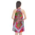 Fractal Art Pictures Digital Art Halter Neckline Chiffon Dress  View2