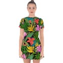 Tropical Adventure Drop Hem Mini Chiffon Dress View1