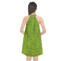 Oak Tree Nature Ongoing Pattern Halter Neckline Chiffon Dress  View2