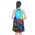 Psychedelic Spaceship Halter Neckline Chiffon Dress  View2