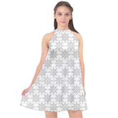 Ornamental Star Mandala Halter Neckline Chiffon Dress  by HermanTelo