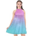 Pastel Goth Galaxy  Halter Neckline Chiffon Dress  View1