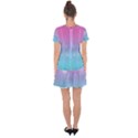 Pastel Goth Galaxy  Drop Hem Mini Chiffon Dress View2