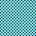 Polka Dots Black on Arctic Blue Fabric View1