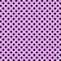 Polka Dots Black on Lavender Purple Fabric View1