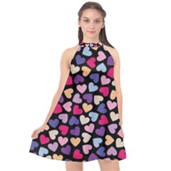 Colorful Love Halter Neckline Chiffon Dress  by Sparkle