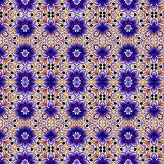 Fractal-star-purple-45f Fabric by annabellerockz