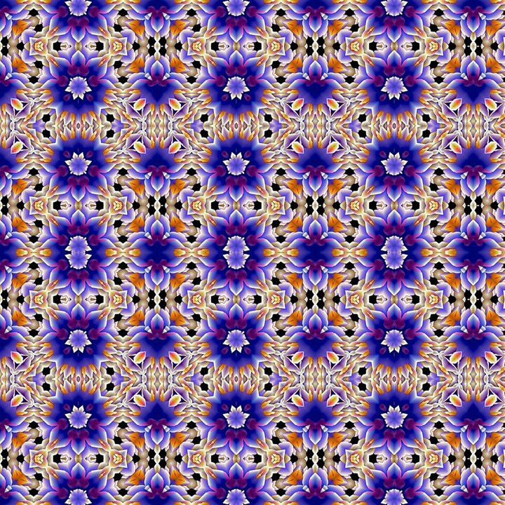 fractal-star-purple-45f Fabric