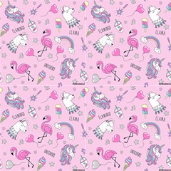 Llama Cute 1 Fabric by myllamagirl