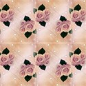 Cream Beige vintage Roses and polka dot View1