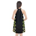 Pattern Background Vector Seamless Halter Neckline Chiffon Dress  View2