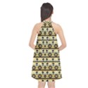 Native American Pattern Halter Neckline Chiffon Dress  View2