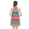 Native American Pattern Halter Neckline Chiffon Dress  View2