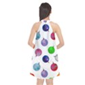 Christmas Balls Halter Neckline Chiffon Dress  View2