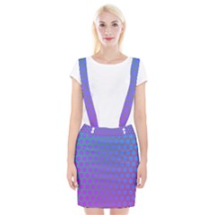 Hex Circle Points Vaporwave One Braces Suspender Skirt by WetdryvacsLair