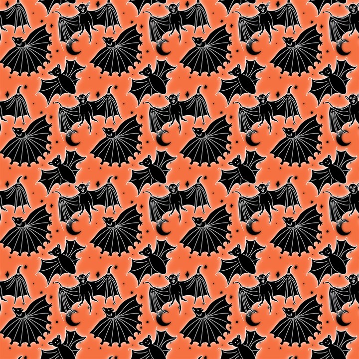 Orange And Black Medieval Bats