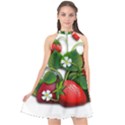 Strawberries-fruits-fruit-red Halter Neckline Chiffon Dress  View1