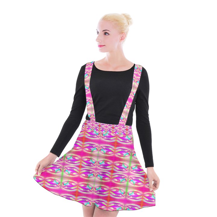 Aurorasaurus Suspender Skater Skirt