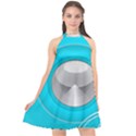 Blue Washing Machine, Electronics Halter Neckline Chiffon Dress  View1