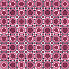 Bitesize Magenta Donuts With White Navy by Mazipoodles