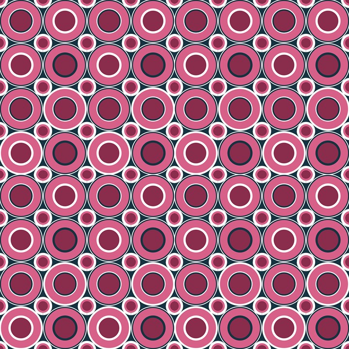 Bitesize Magenta Donuts With White Navy