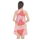 Background Watermelon Pattern Fruit Food Sweet Halter Neckline Chiffon Dress  View2