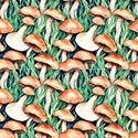  Mushroom Hunter  Cottagecore Fungus Fabric View1