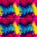 Neon Tie Dye Abstract Pattern View1