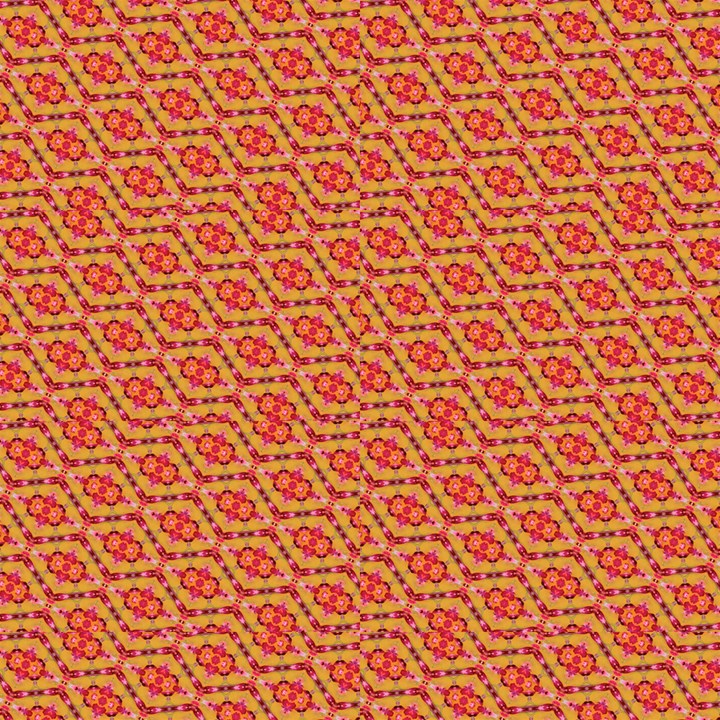   FABRIC Magenta Pink Yellow Pattern Design