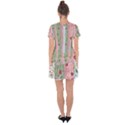 Flat Christmas Pattern Collection Drop Hem Mini Chiffon Dress View2