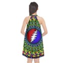 Grateful Dead Pattern Halter Neckline Chiffon Dress  View2