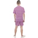 Pattern Print Floral Geometric Men s Mesh Tee and Shorts Set View2