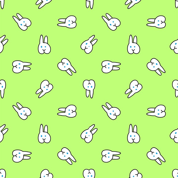 Cute rabbits - Green