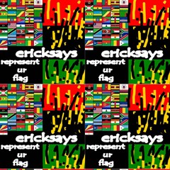 124 African Flag Ericksays Fabric by tratney