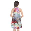 Digital Computer Technology Office Information Modern Media Web Connection Art Creatively Colorful C Halter Neckline Chiffon Dress  View2