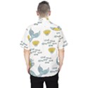 Whale Cartoon Whale Seamless Cartoon Character Animals Leaf Men s Hawaii Shirt View2