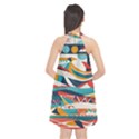 Tribal Collection 2 Halter Neckline Chiffon Dress  View2