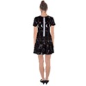 Cosmic Black Space Star Drop Hem Mini Chiffon Dress View2