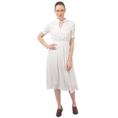 Keyhole Neckline Chiffon Dress Icon