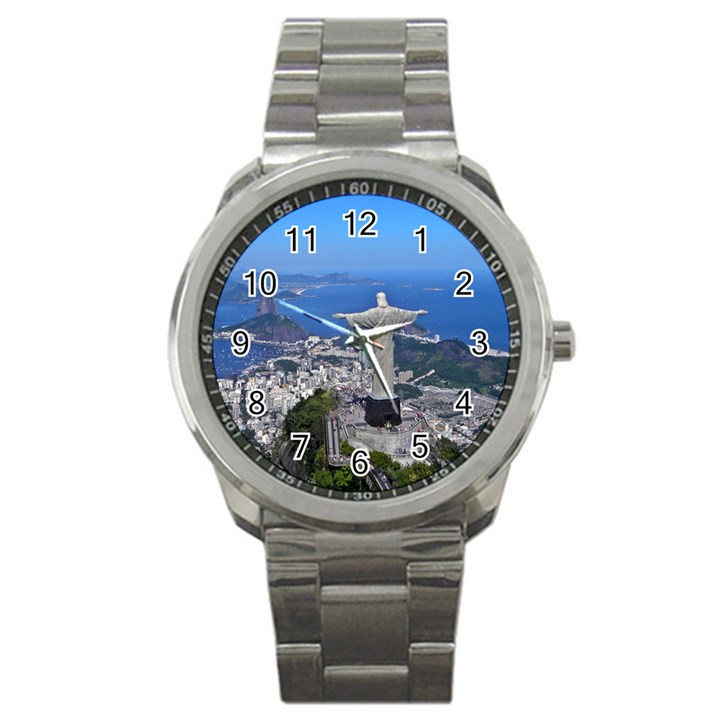 CHRIST ON CORCOVADO Sport Metal Watches